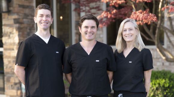 Three doctors at Lynchburg Dental Center